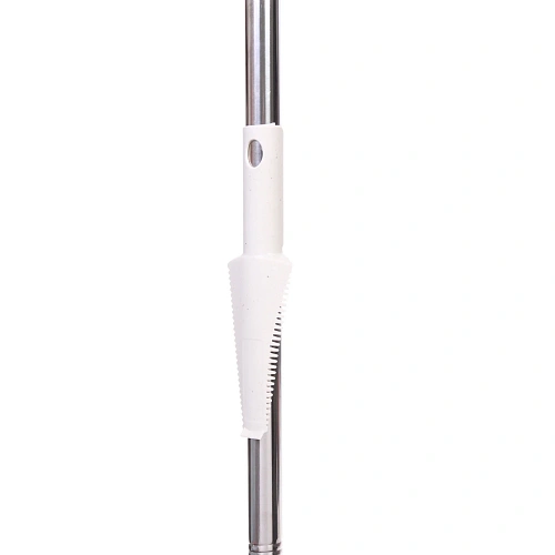 Швабра с отжимом, ручка 125 см в комплекте две насадки цвет серый_6