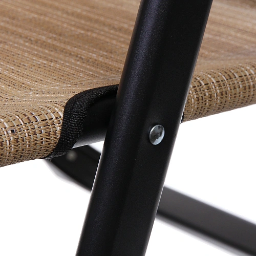 Кресло складное с подлокотниками Люкс, 6264100 см, беж+серый,3 положения_9