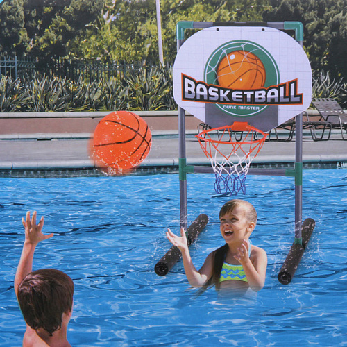 Набор игровой для бассейна ZG270-265 кольцо с подставкой 454567 см, мяч 12 см 1 шт, насос_9