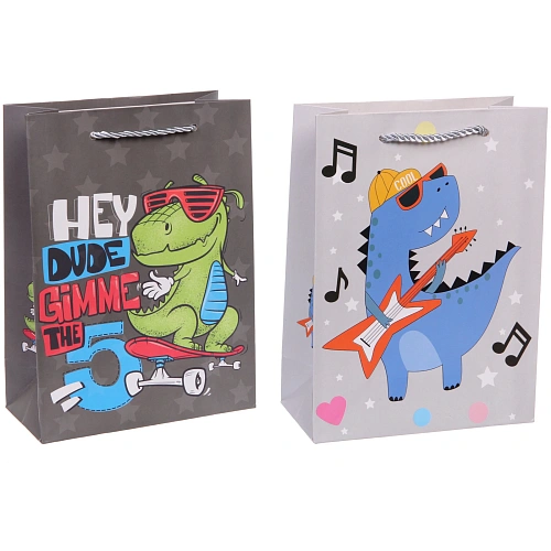 Пакет подарочный Весёлая игра 18248,5 см, микс_4