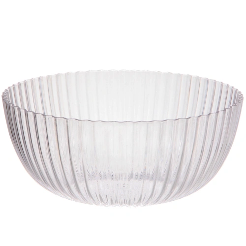 Салатник пластиковый "Мадлен" 25*10,5см ромашка, прозрачный