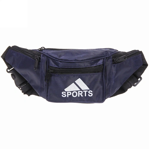 Сумка на пояс "Ultramarine - Sports Style", цвет синий, 4 кармана, 29*13*7см