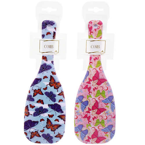 Расческа массажная эргономичная форма КОЛЛЕКЦИЯ ИМАНИ - БАБОЧКИ, микс 4 дизайна, 248см (PVC подвес)_4