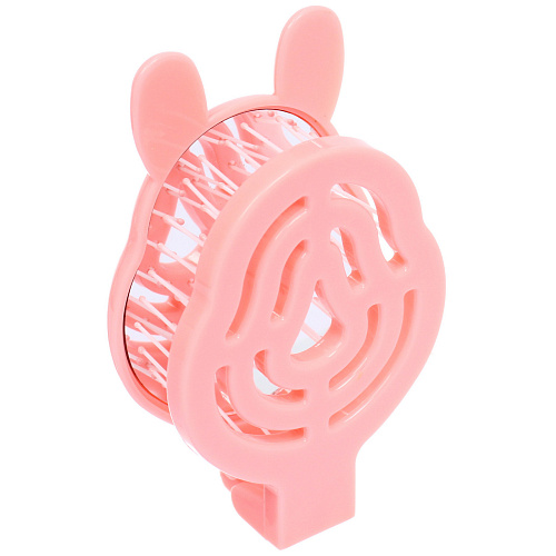 Расчёска массажная складная с зеркалом БИННИ, цвет пудровый, 105653см (коробка PVS)_7