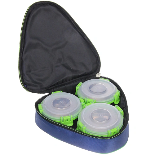 Набор Ланч-бокс 3шт 106см из нержавеющей стали с пластиковой крышкой в чехле_6