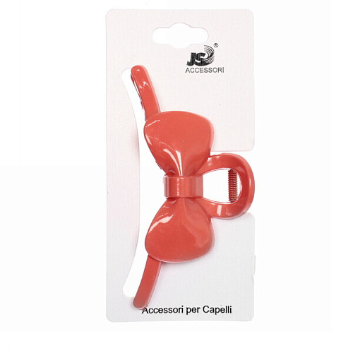 Заколка-краб для волос  на блистере Magic Gloss, бантик, микс 6 цветов, 11см (Кокетка)_7