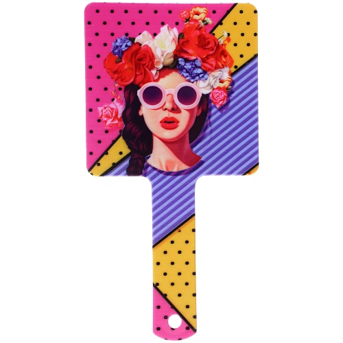 Зеркало косметическое ИМАНИ - ГЛАМ, микс 4 дизайна, 23,412см (PVC подвес) _7