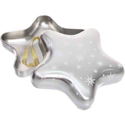 Банка жестяная Звезда 12,64,8см, цвет серебро_4