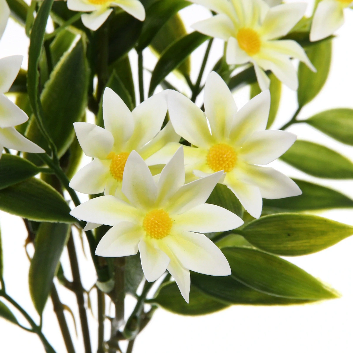 Искусственные цветы "Волшебство лета" 32см Космея 15 цветков белые