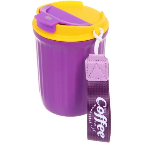 Термокружка 350мл "Coffee", цвет фиолетовый