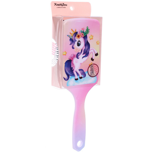 Расческа массажная ЕДИНОРОЖКИ, микс 4 дизайна, 247,5см (PVC упаковка)_11