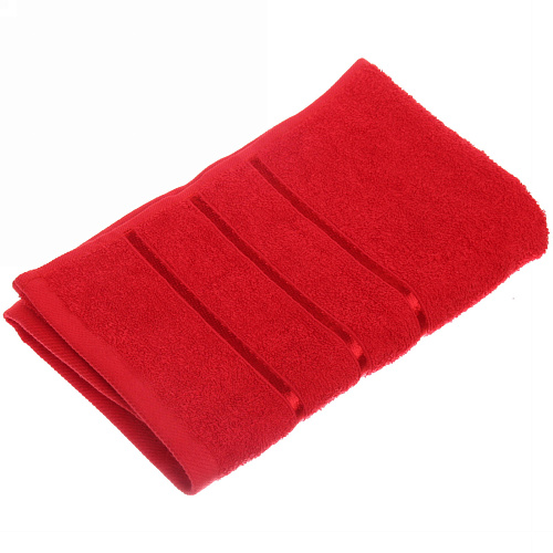 Полотенце махровое 5090см LUNA цвет красный 02050 плотность 360грм2_9