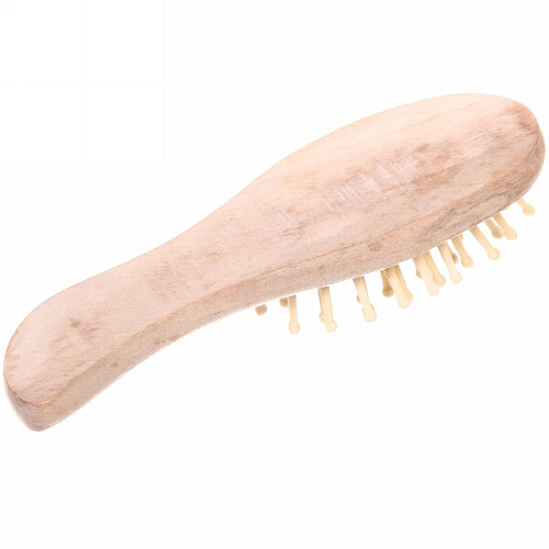 Расческа массажная деревянная Твоя забота, 15см_3