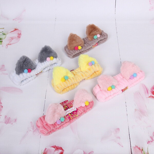 Повязка на голову Кокетка - Кошечка, микс 6 цветов, 206см_3