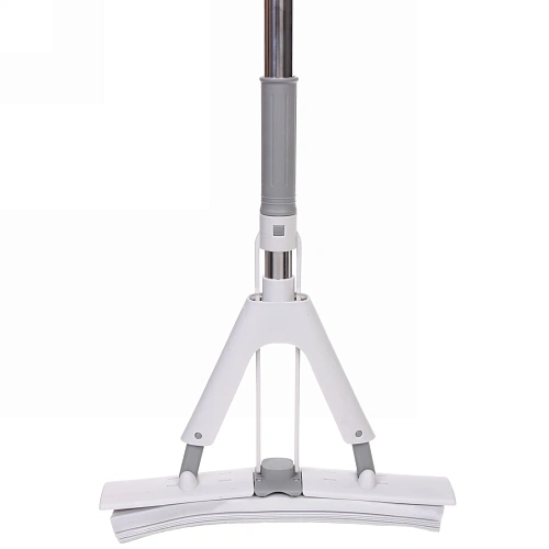 Швабра с губкой ПВА металлическая ручка 130 см(складной отжим) губка 33 см_3