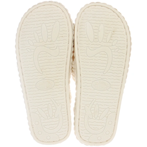 Тапочки женские домашние COZY, цвет бежевый, р-р 38-39_5