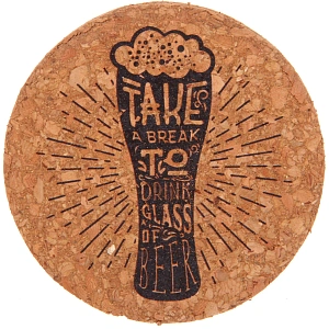 Подставка под кружку 9 см "Бокал пива"