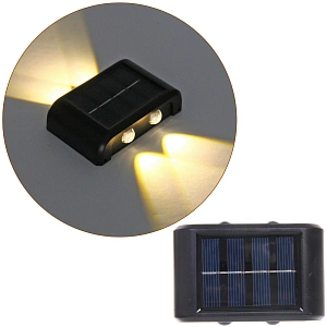 Фонарь садовый "Sunshine" 9*6*2,5 см, 4 LED на солнечной батарее (свечение теплый белый)