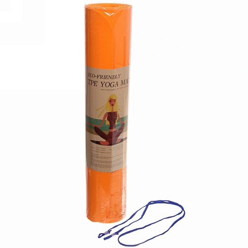 Коврик для йоги Мандала 1836106 см (ТРЕ), оранжевый_16