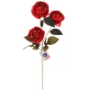Искусственные цветы "FLOWERS GLAMOUR" 63см Пионы 3 цветка красные