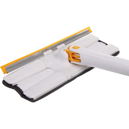 Швабра с отжимом, ручка 125 см Skay цвет белый в комплекте две насадки_5