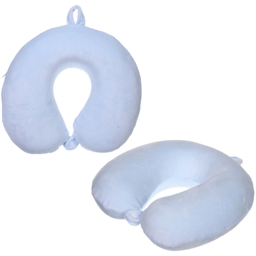 Подушка дорожная "TRIP - Comfort", мемори-эффект, цвет голубой