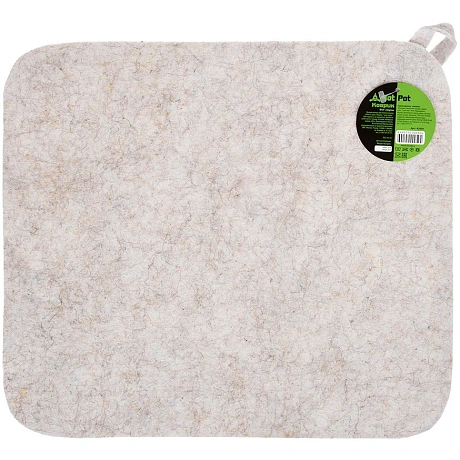 Коврик для сауны  "Hot Pot", цвет белый, 40*35см