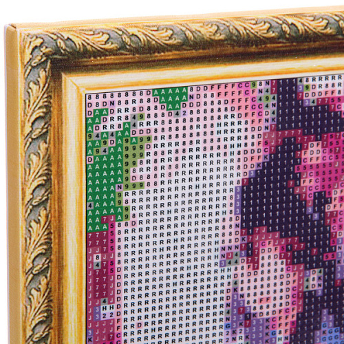 Алмазная мозаика на подрамнике с полным заполнением МИР ЯРКИХ КРАСОК, Холо с зонтом, 2030 см_7