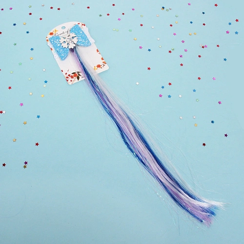 Зажимы для волос с нейлоном 1шт World of magic - Зимние чудеса, 4010 см_3