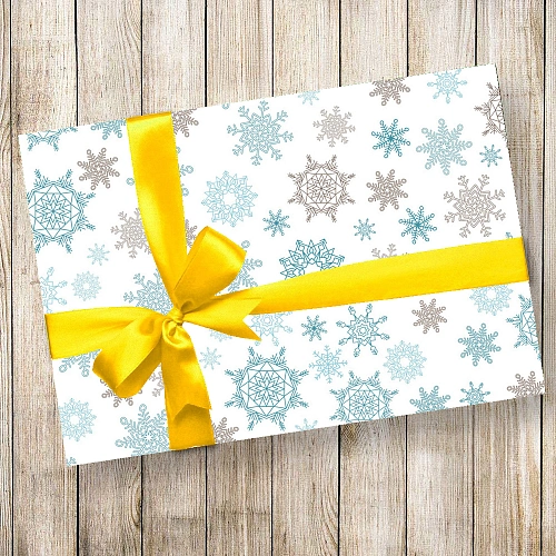 Бумага упаковочная 50х70 см Снежный вальс_4