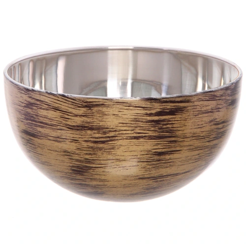 Салатник из нержавеющей стали 0,4л 12*6см цвет Антик