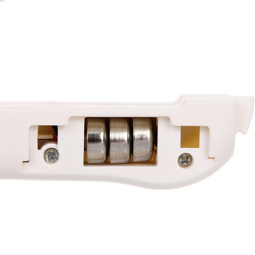 Когтерез инновационный для животных с LED подсветкой, пилкой и отсеком для ногтей ПРЕМИУМ, прорезиненная ручка, цвет белый, 22315см (фабр коробка)