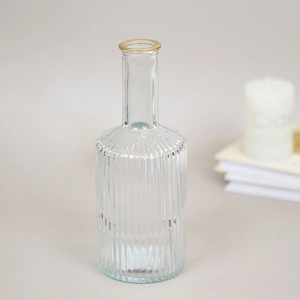 Ваза стеклянная "Амфора" 21,5*8см прозрачная