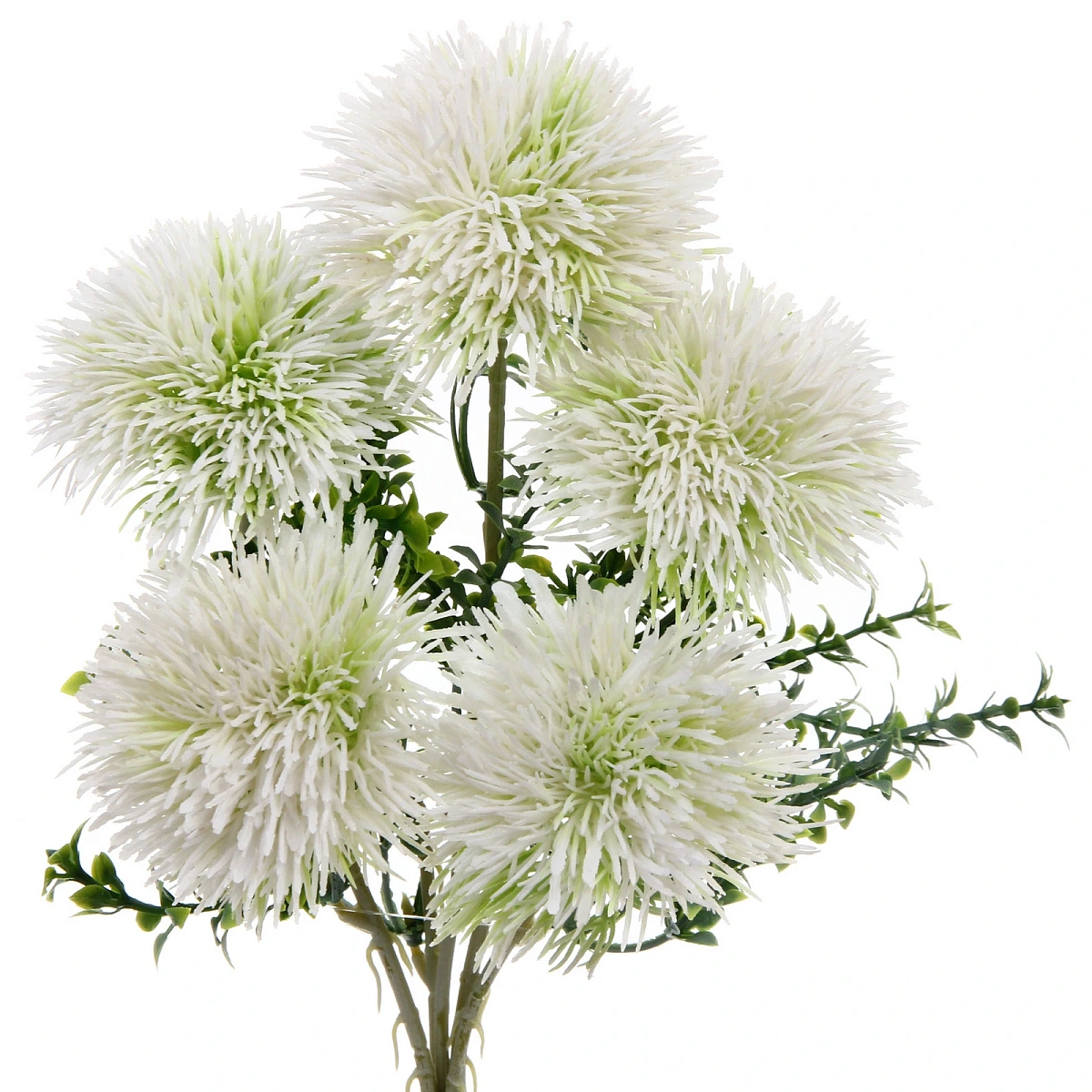 Искусственные цветы "Волшебство лета" 32см Одуванчики 5 цветков белые