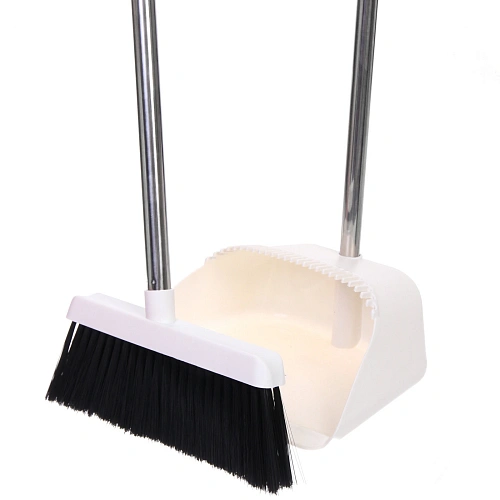 Набор для уборки, щетка для пола с совком Профи белый 8813_7