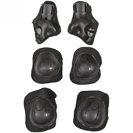 Защита комплект универсальный KL-221 (колени,локоть,кисть,4-7 лет) цв.черный