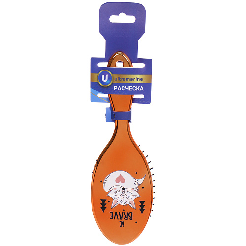 Расческа массажная зеркальная Animals, милые зверятки, микс 4 цвета, 722 см (блистер Ultramarine)_6