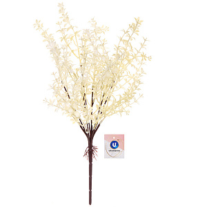 Искусственные цветы "Полевая трава" 40см цвет белый