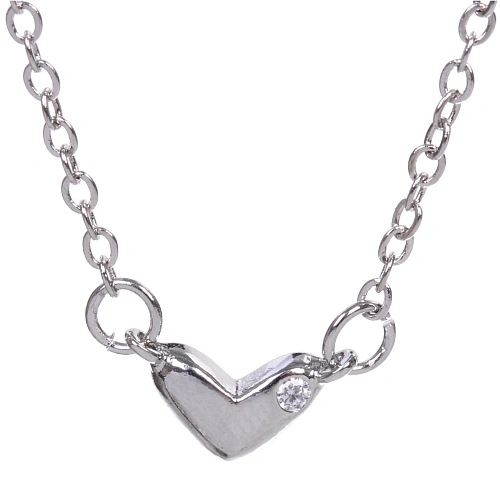 Подвеска из гиппоалергенного сплава со стразами АМОР, цвет серебро и золото, d-20см0,7см_5