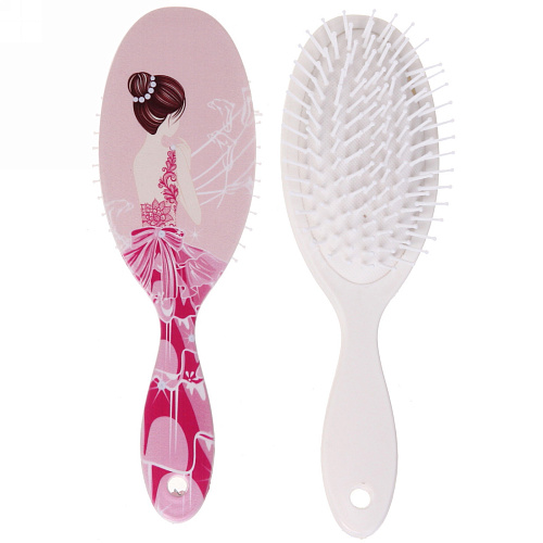 Расчёска массажная Stylish hair - Девушки, микс 4 вида, овал,  227 см_6
