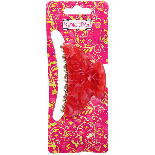 Заколка-краб для волос  ЭЙФОРИЯ, лана, микс 6 цветов, 7см (блистер Кокетка)_11