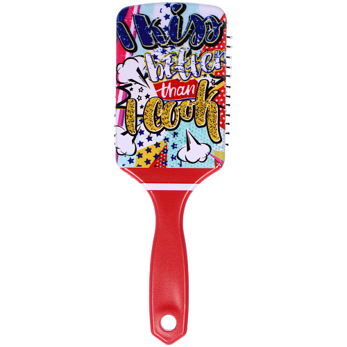 Расческа массажная прямоугольная форма КОЛЛЕКЦИЯ ИМАНИ - САНТЕГА, микс 4 дизайна, 247,5см (PVC упаковка)_3