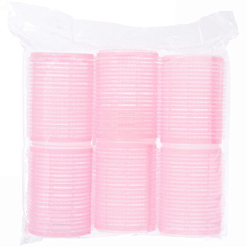 Бигуди липучки, 6шт, однотонные, цвет микс, d-4,5_12