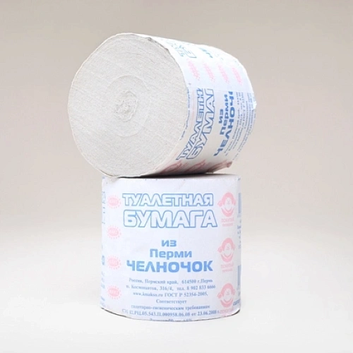 Бумага туалетная Челночок 1 слой без втулки 42-50м