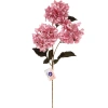 Искусственные цветы "FLOWERS GLAMOUR" 70см Гортензии 3 цветка розовые