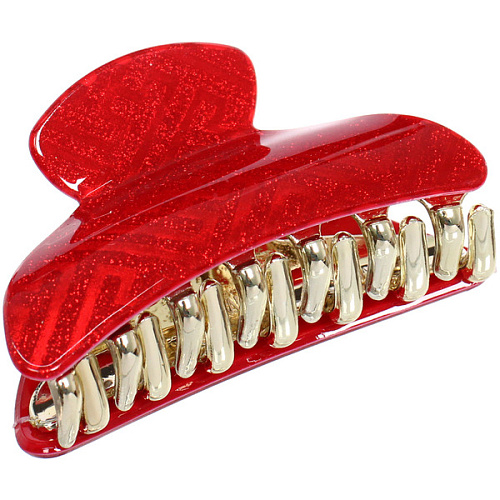 Заколка-краб для волос  ЭЙФОРИЯ, райя, микс 6 цветов, 7см (блистер Кокетка)_6