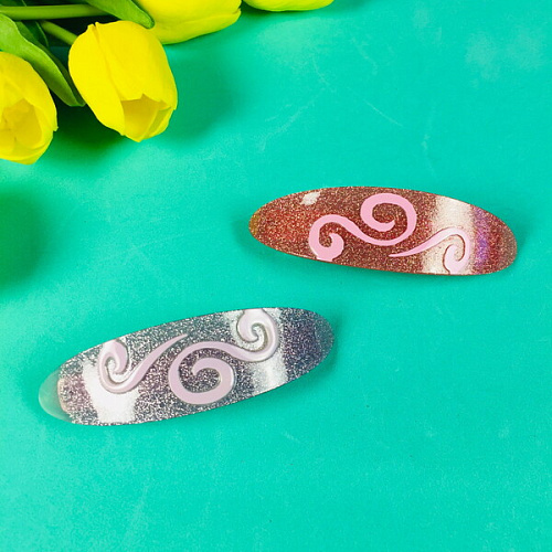 Заколка автомат Women's style - Галатея, 102,5см, микс 6 цветов_3