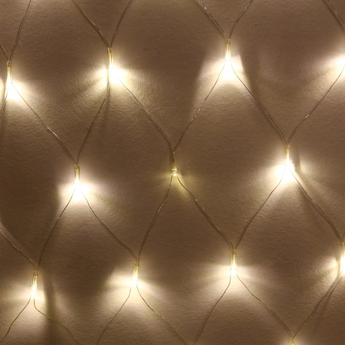 Гирлянда для улицы СЕТКА Мерцание ш2,0 в1,5 м 192 ламп LED, прозрпров, Теплый белый (возможность соединения)_3