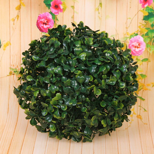 Искусственное растение шар Самшит темно-зеленый D-16см Ultramarine_6