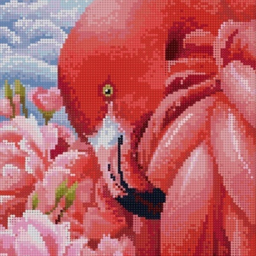 Алмазная мозаика на подрамнике 30*40 KiKi "Нежные пёрышки", полная выкладка